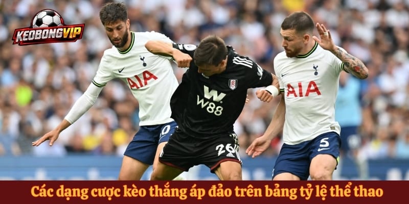 Các dạng cược kèo thắng áp đảo trên bảng tỷ lệ thể thao
