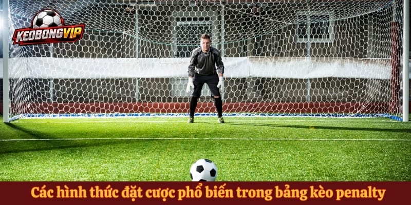 Các hình thức đặt cược phổ biến trong bảng kèo penalty