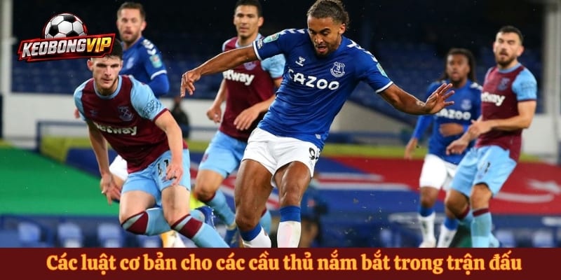 Các luật cơ bản cho các cầu thủ nắm bắt trong trận đấu