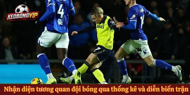 Nhận diện tương quan đội bóng qua thống kê và diễn biến trận