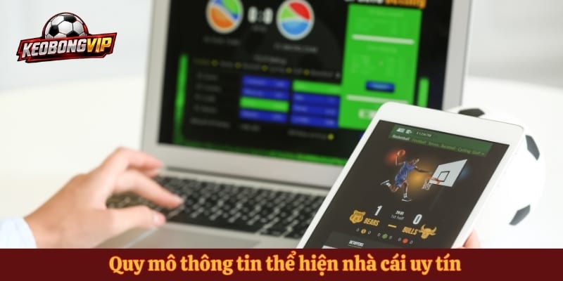 Quy mô thông tin thể hiện nhà cái uy tín